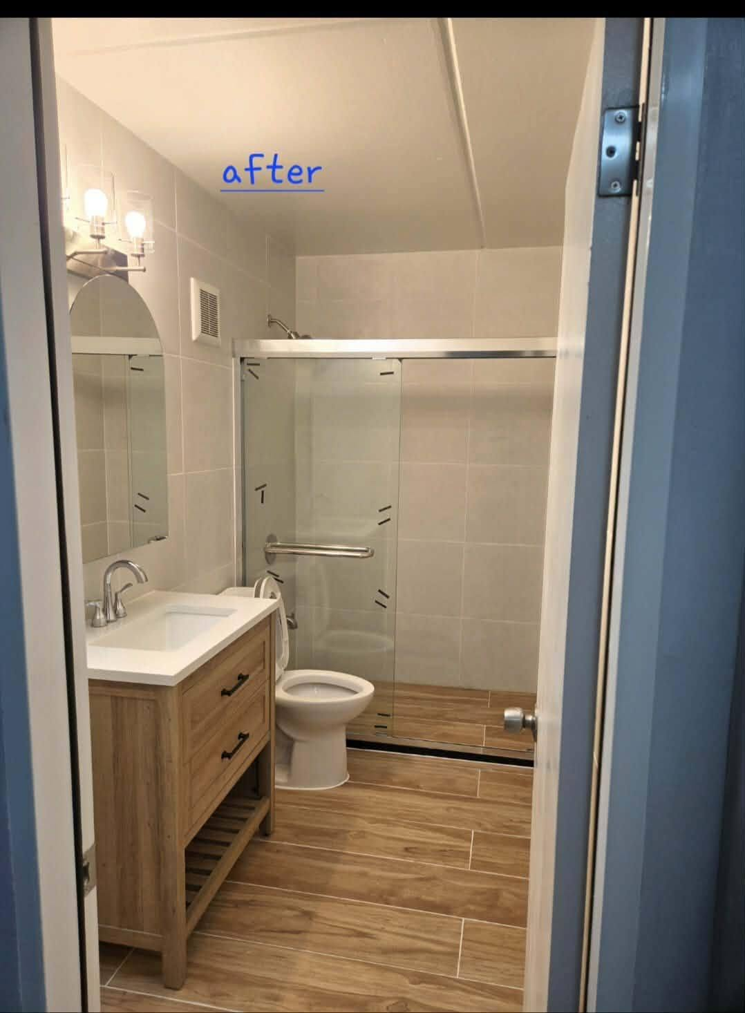 Guest bathroom after renovation